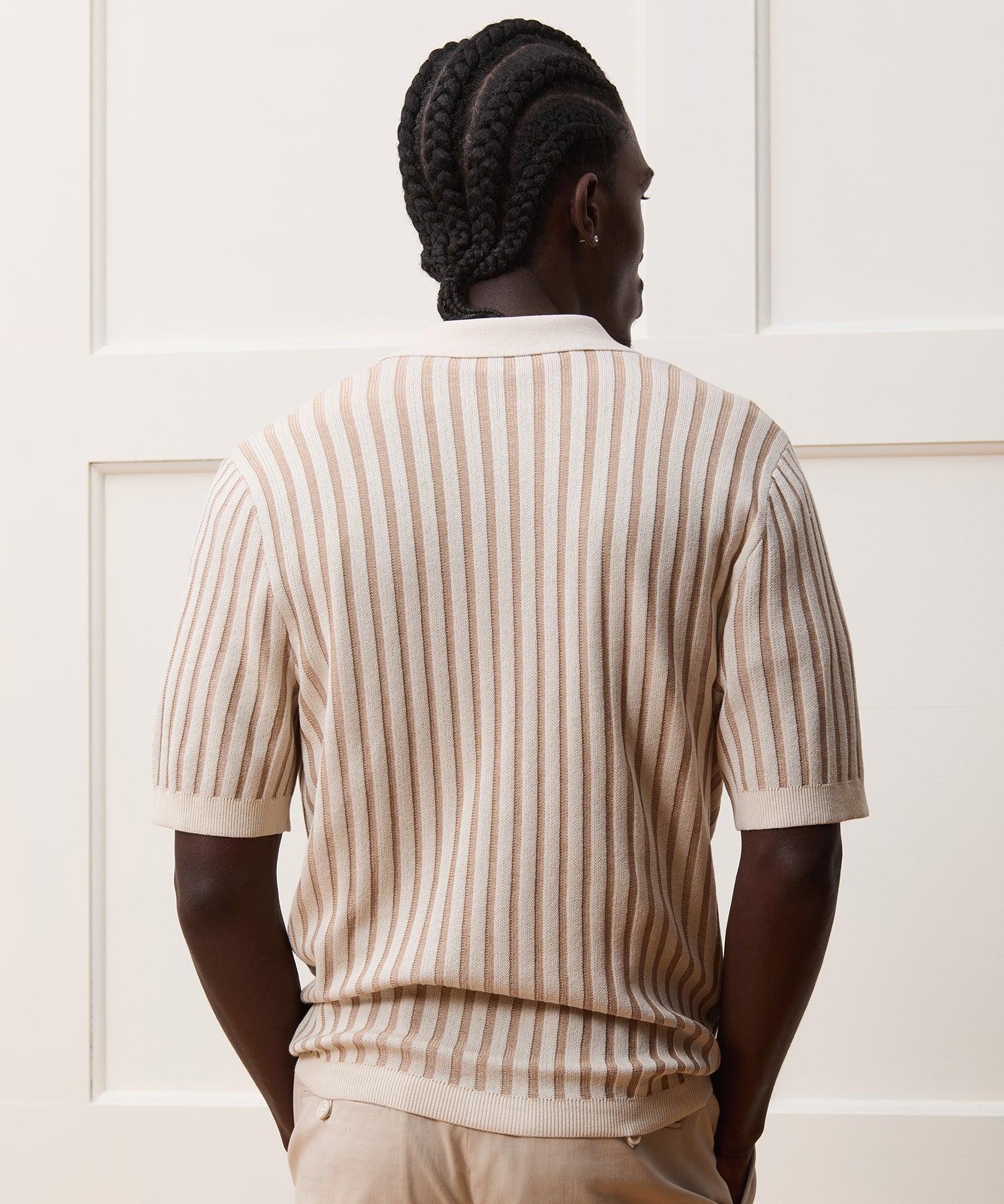 Cropped Silk-Cotton Bungalow Sweater Polo Product Image