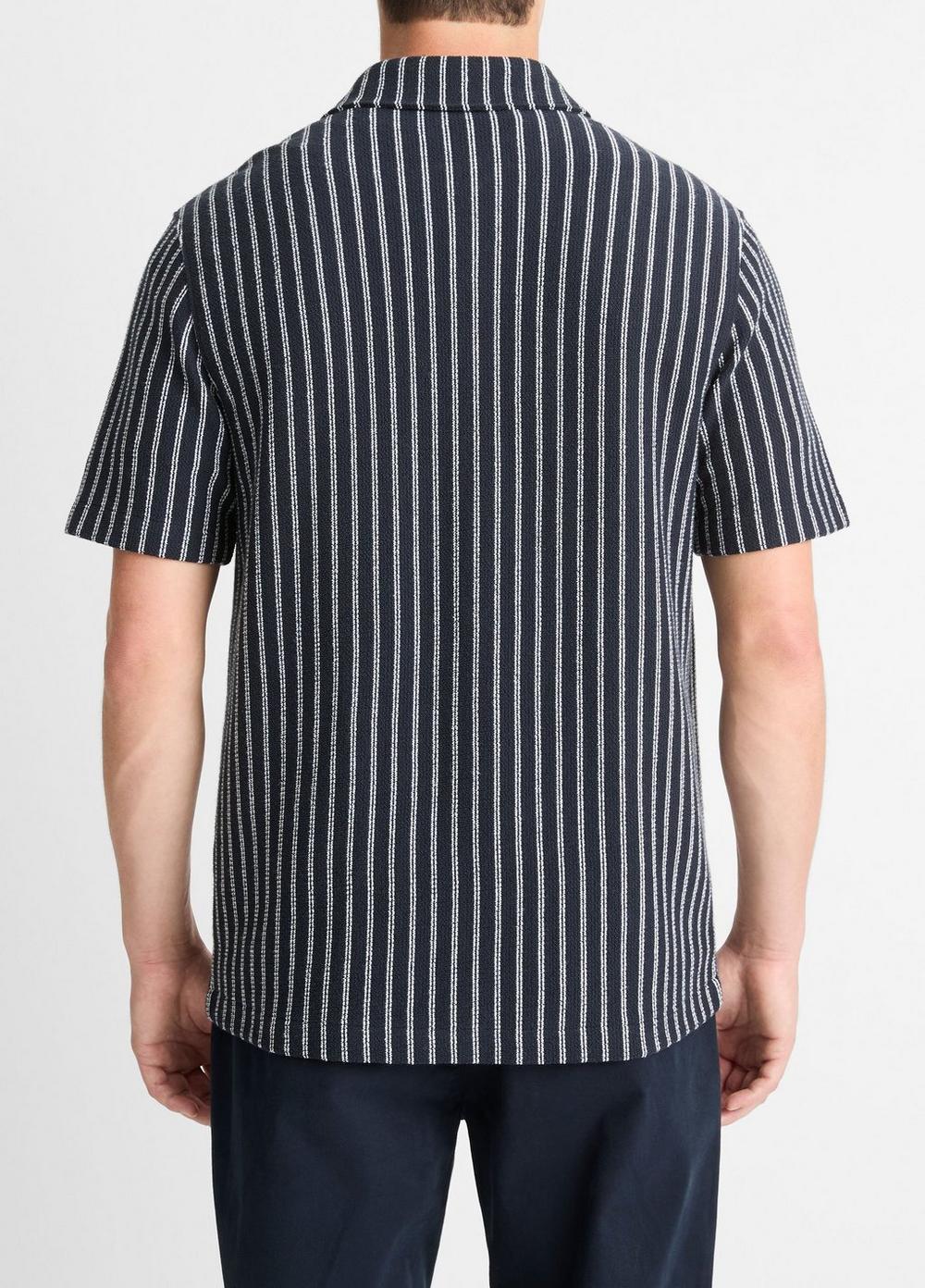 Striped Cotton-Blend Bouclé Shirt Product Image