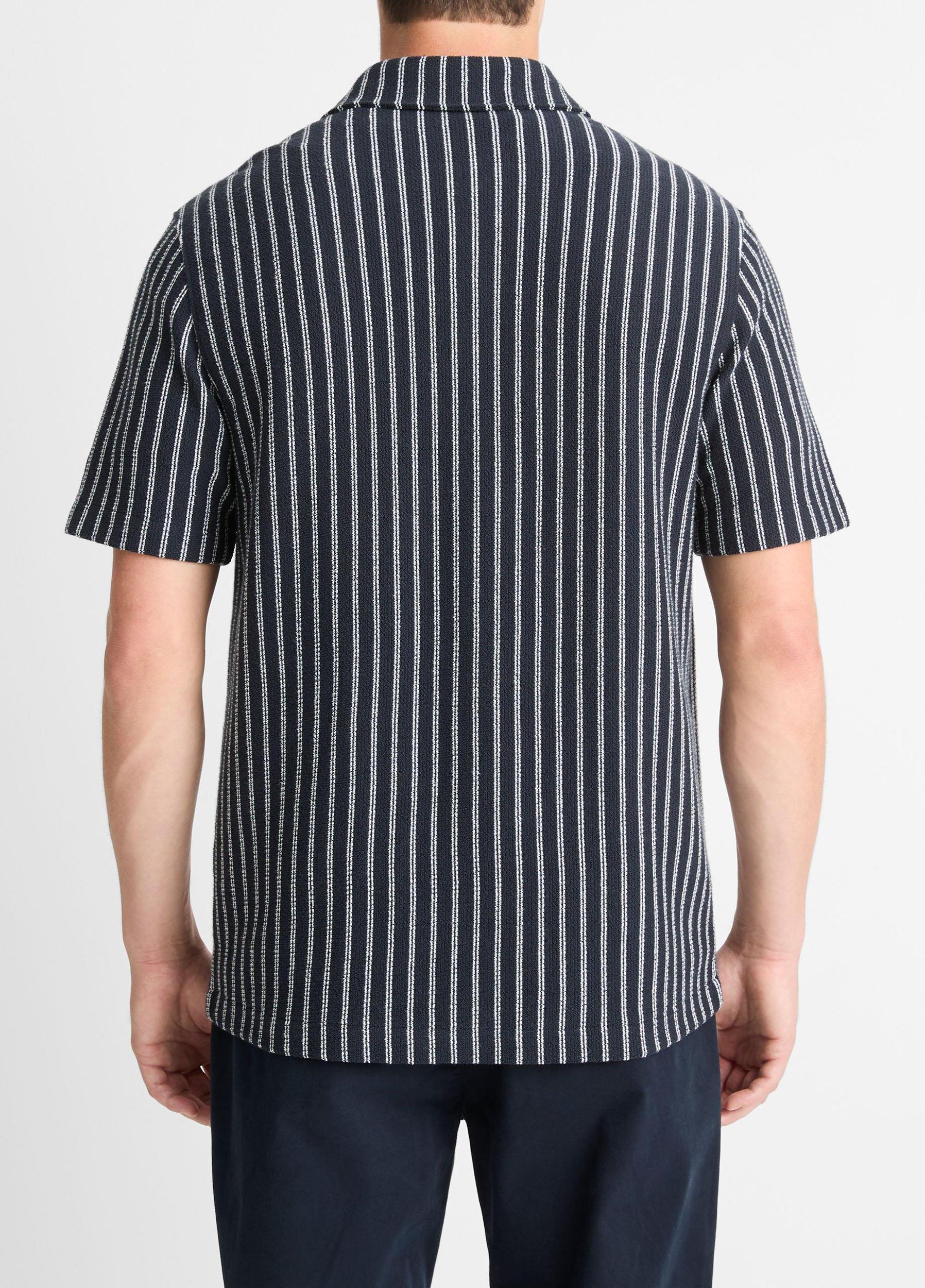 Striped Cotton-Blend Bouclé Shirt Product Image
