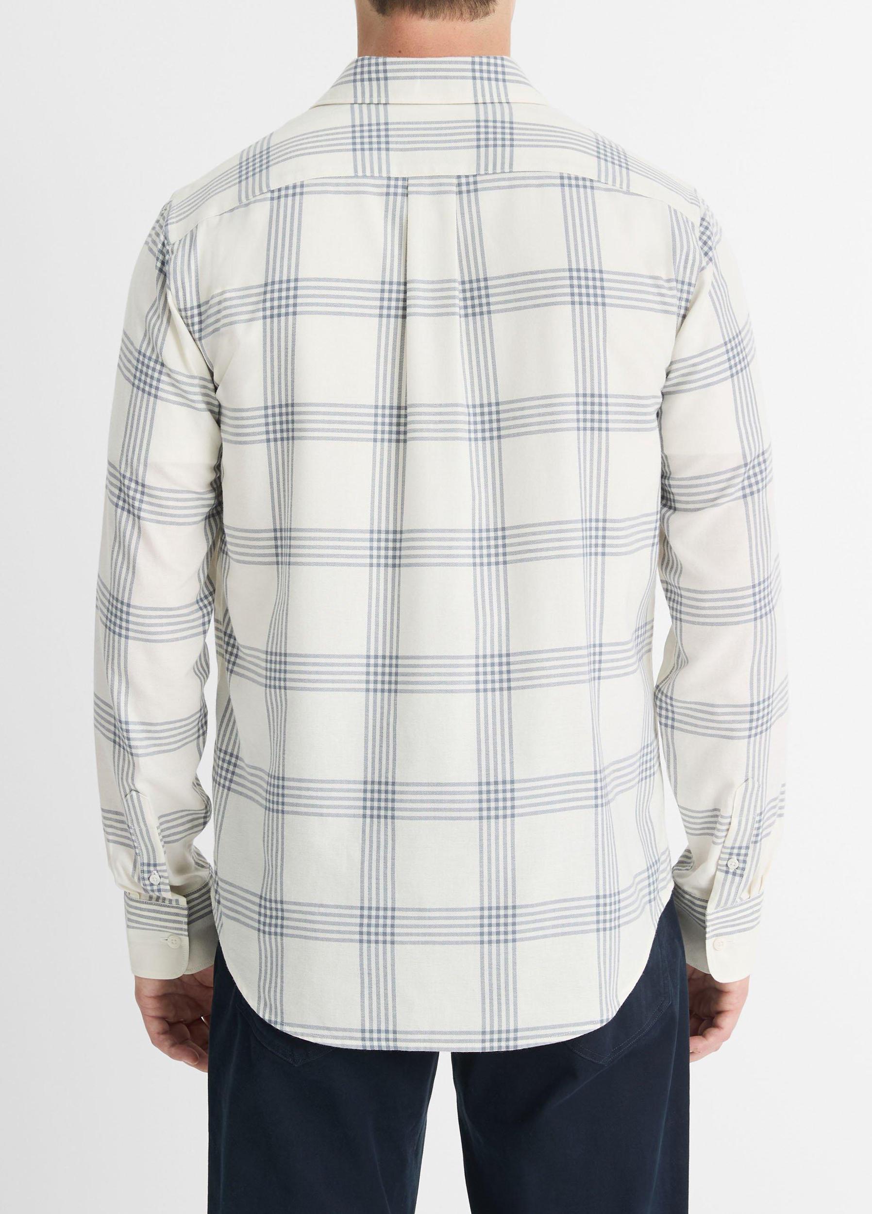 West Coast Plaid Cotton Long-Sleeve Shirt Product Image