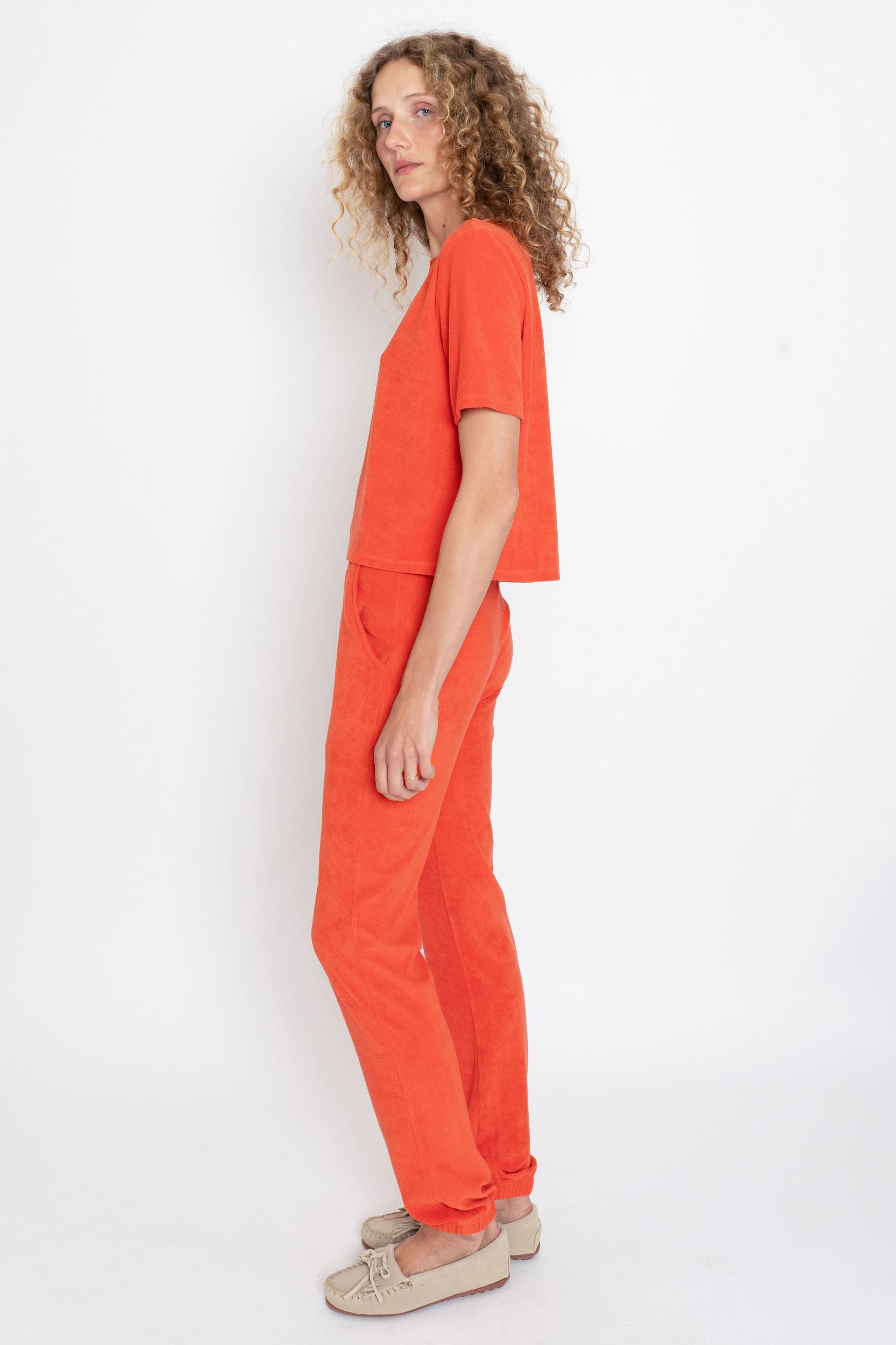 The Terry Sweatpants - Poppy Female Product Image