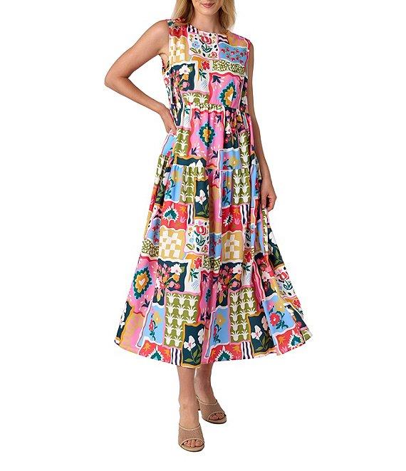 CROSBY by Mollie Burch Arlo Crew Neckline Sleeveless Maxi Dress Product Image