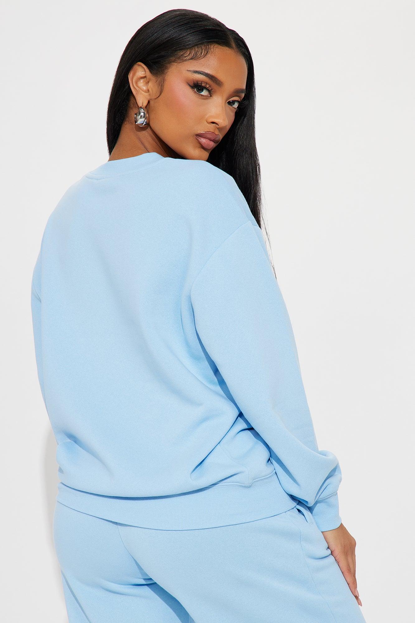 Von Dutch Distressed Crewneck Sweatshirt - Blue Product Image