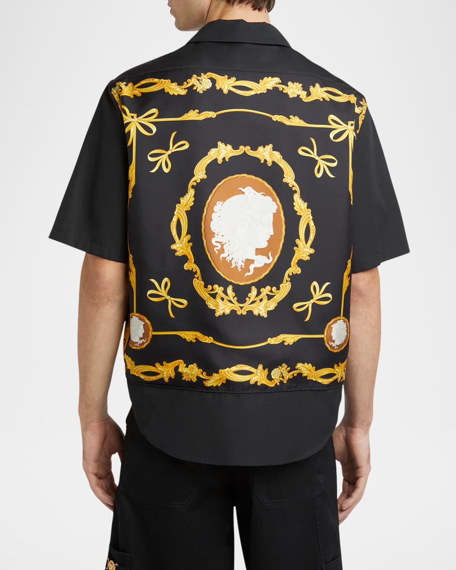 Men's Medusa Cameo Poplin Sport Shirt Product Image