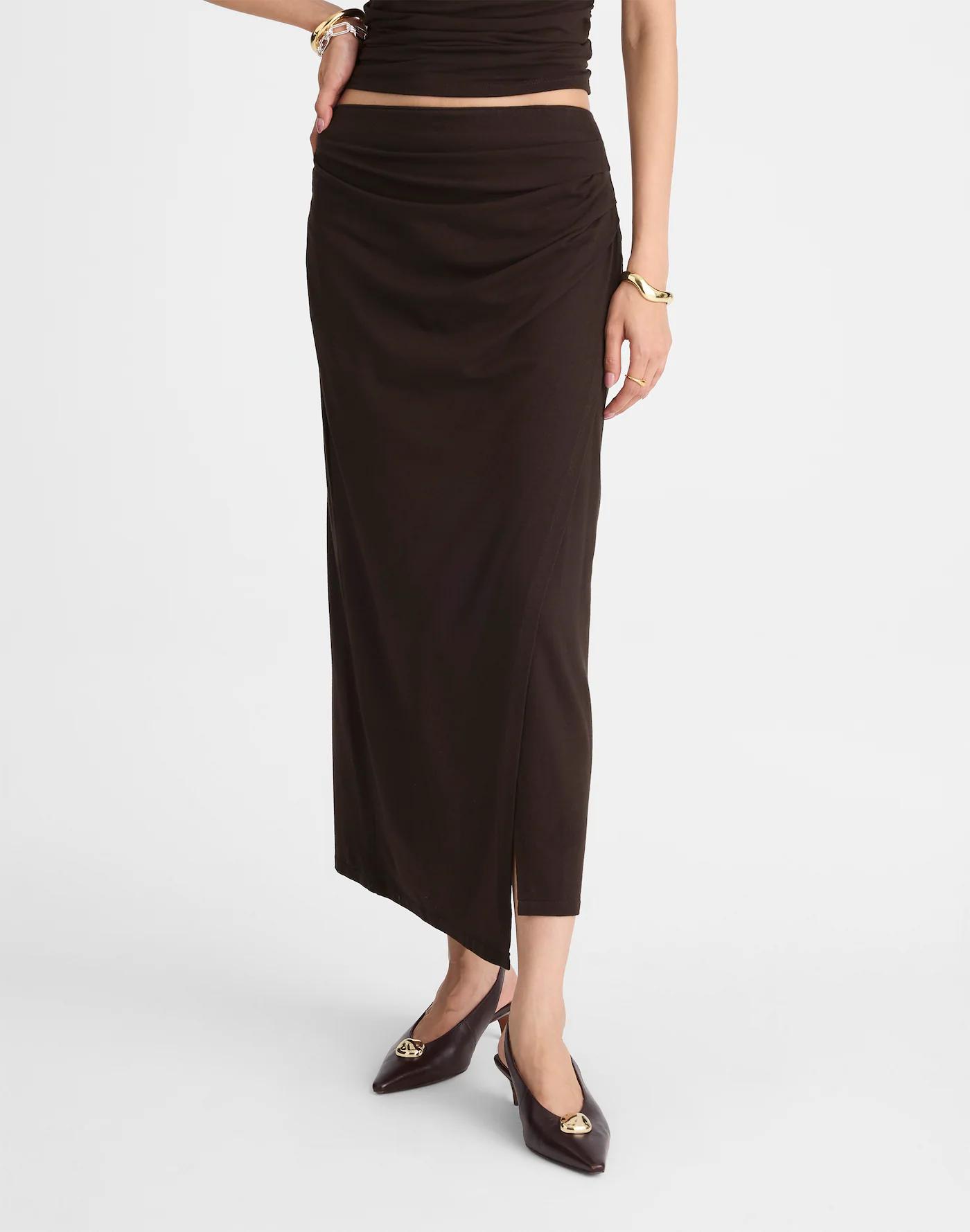 Ruched Maxi Skirt Product Image