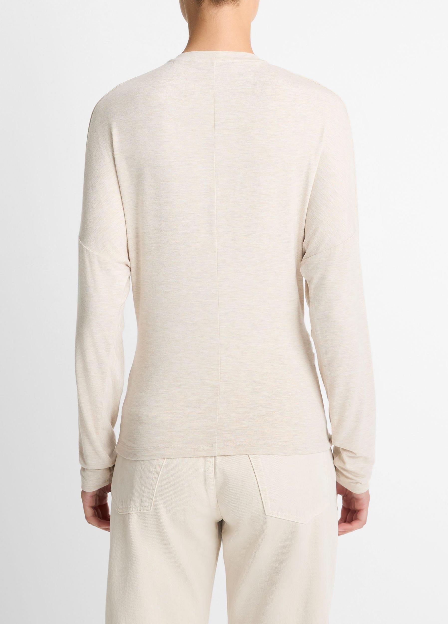 Fixed-Drape Long-Sleeve T-Shirt Product Image