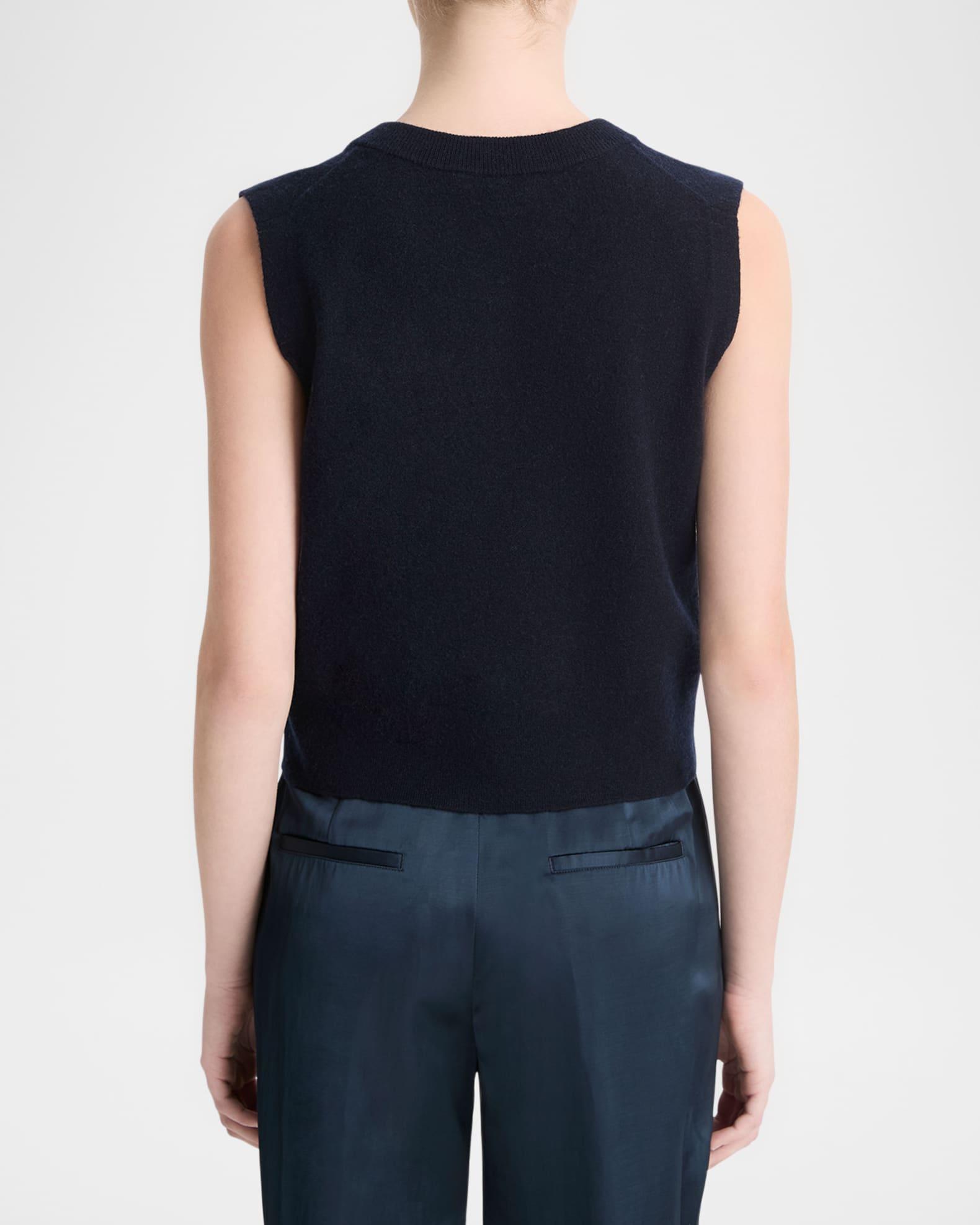 Sleeveless Henley Shell  Product Image