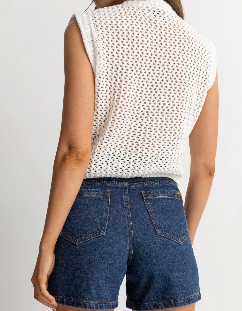 RHYTHM Seashell Womens Vest - CREAM Product Image