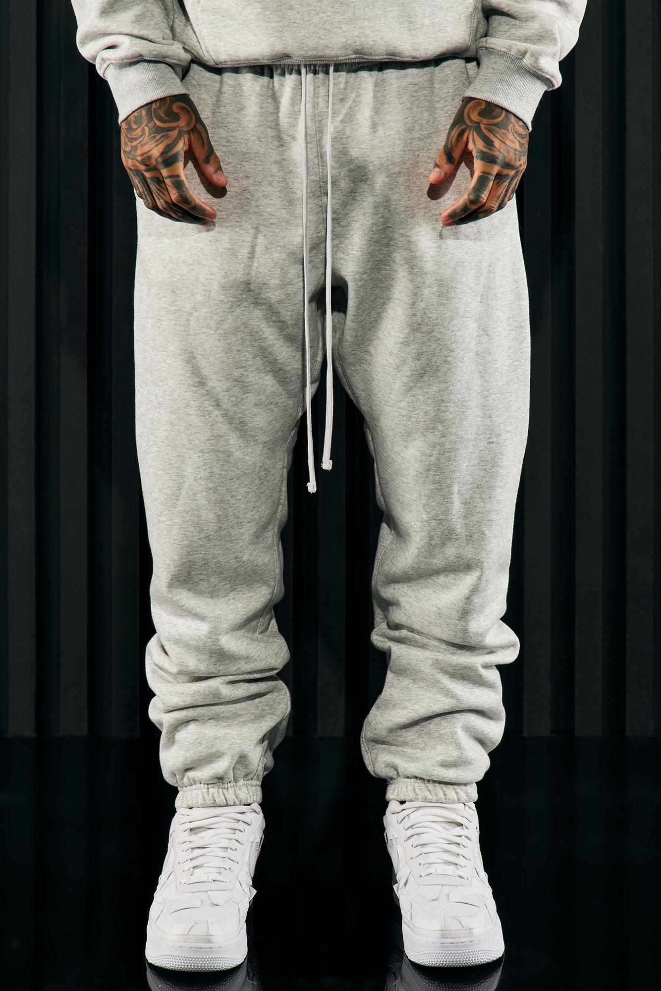 Tyson Heavyweight Sweat Jogger - Heather Grey Product Image