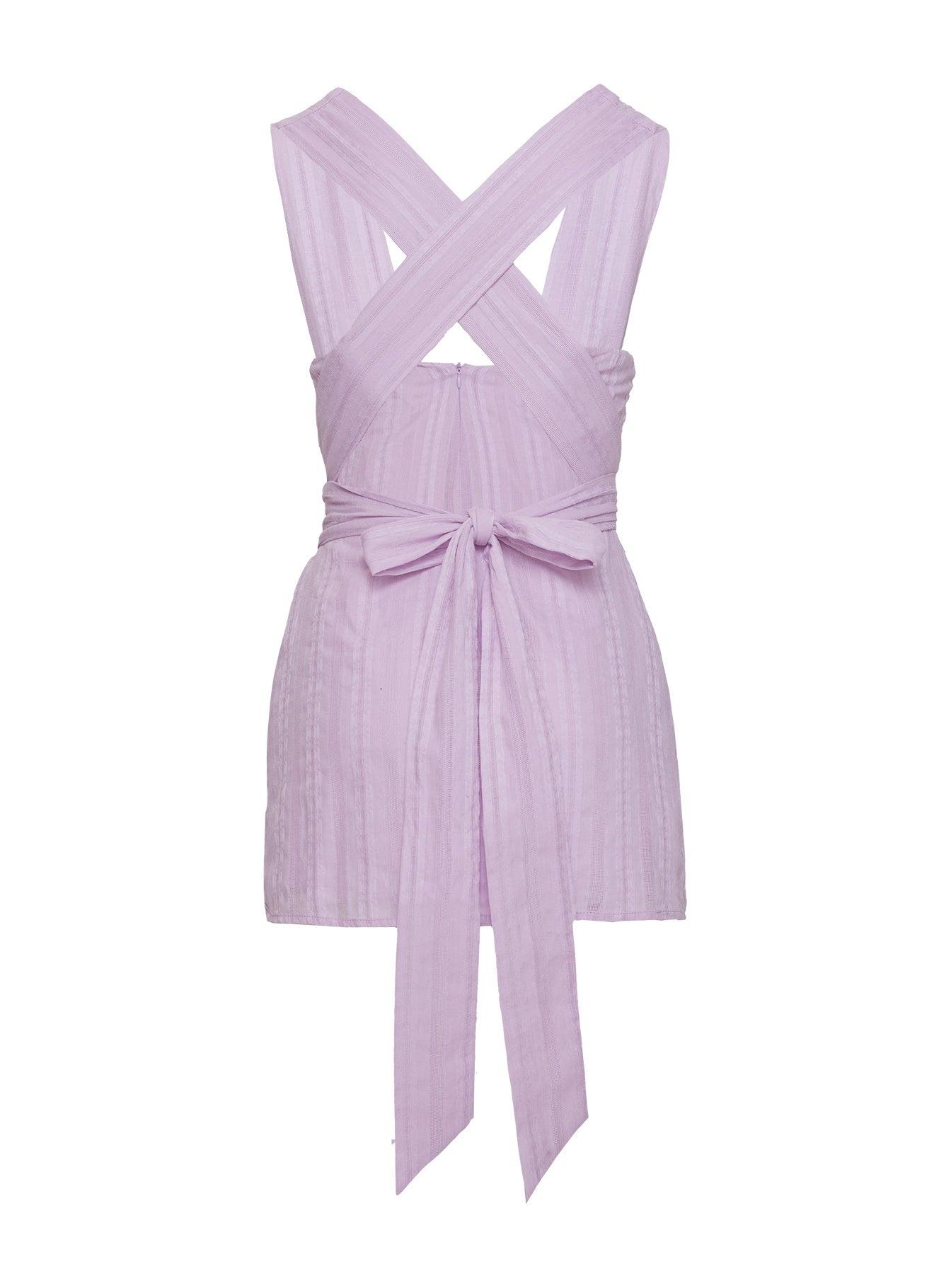 Alsace Mini Dress Lilac Product Image