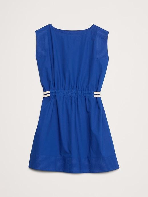 Poplin Cinch-Waist Mini Dress Product Image
