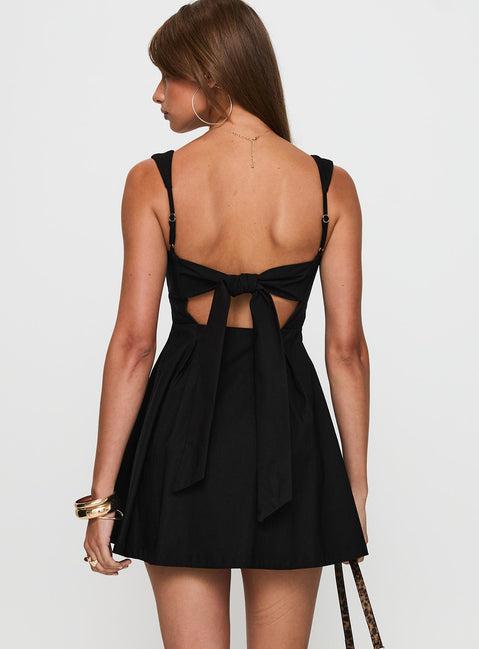 Xanthus Mini Dress Black Product Image