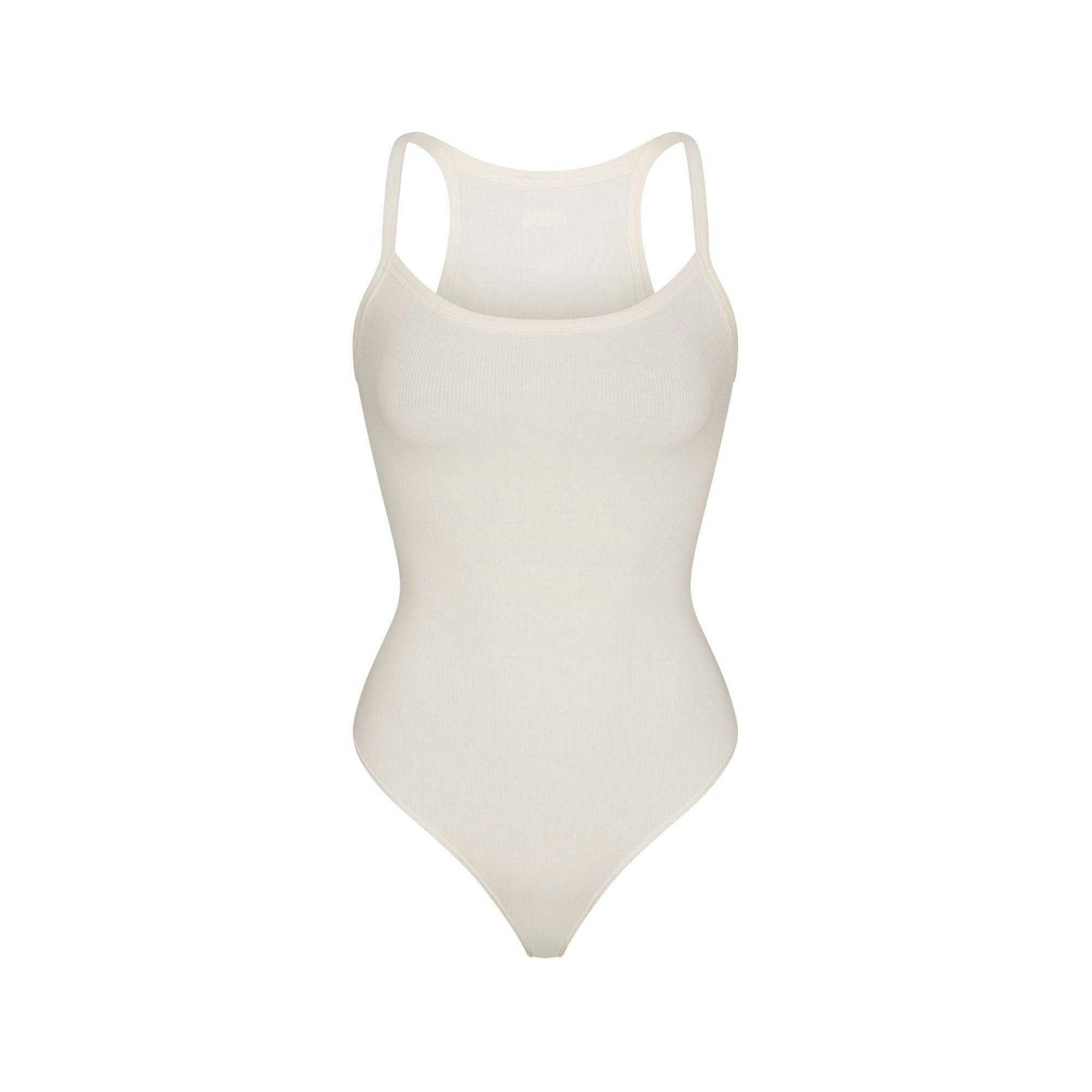 COTTON RIB CAMI BODYSUIT | MARBLE Product Image