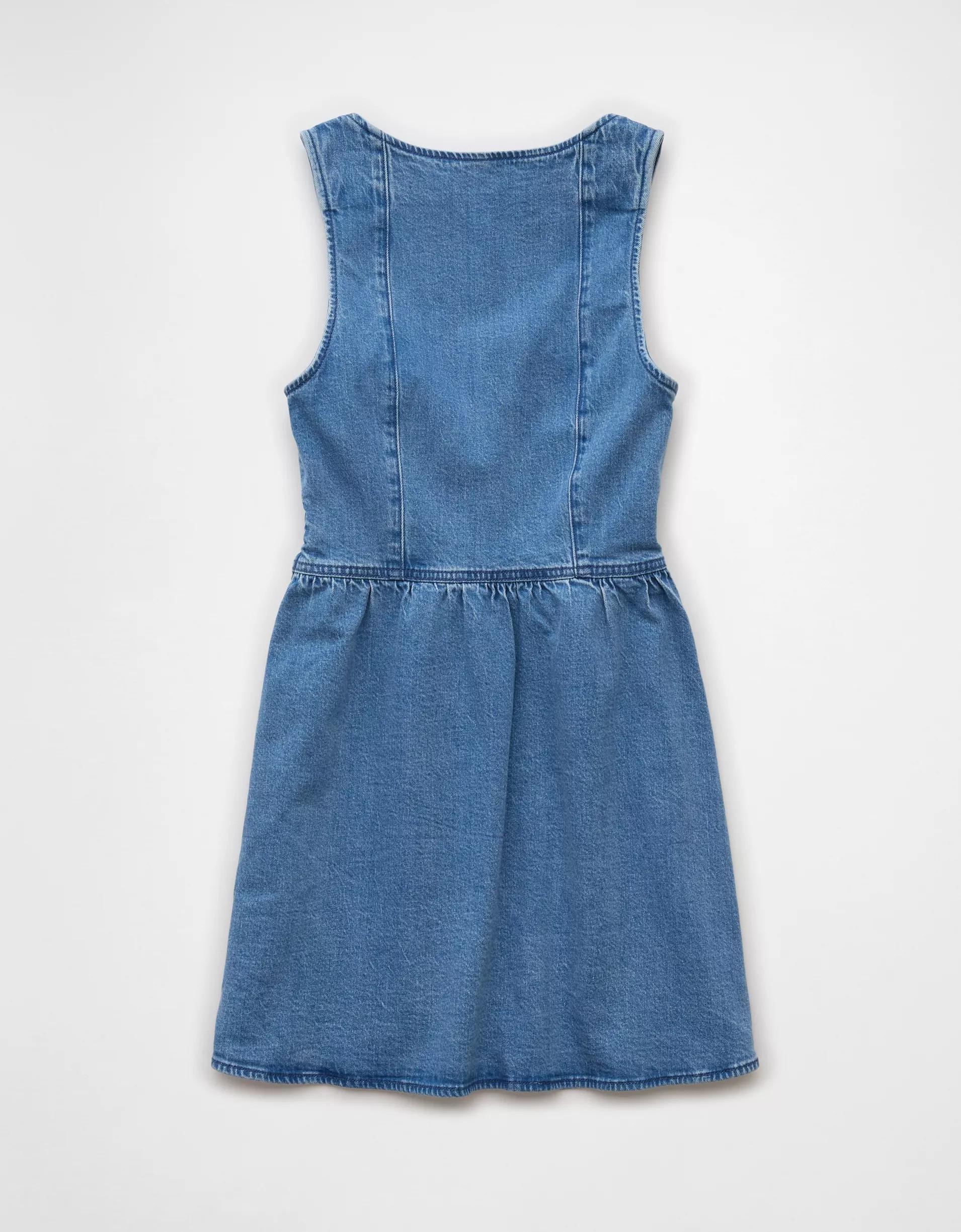 AE Denim Corset Mini Dress Product Image