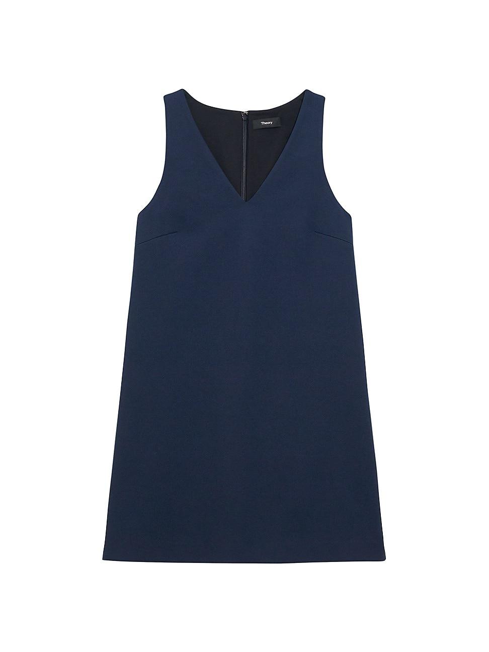 Womens V-Neck Shift Minidress Product Image