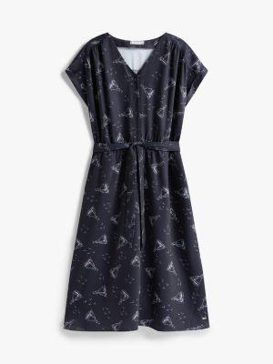 Nautical Print Midi Dress Product Image