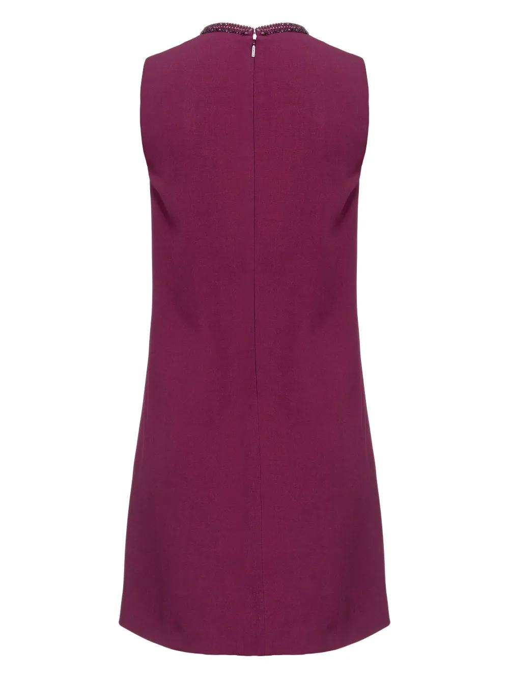 jewel-neck mini dress Product Image