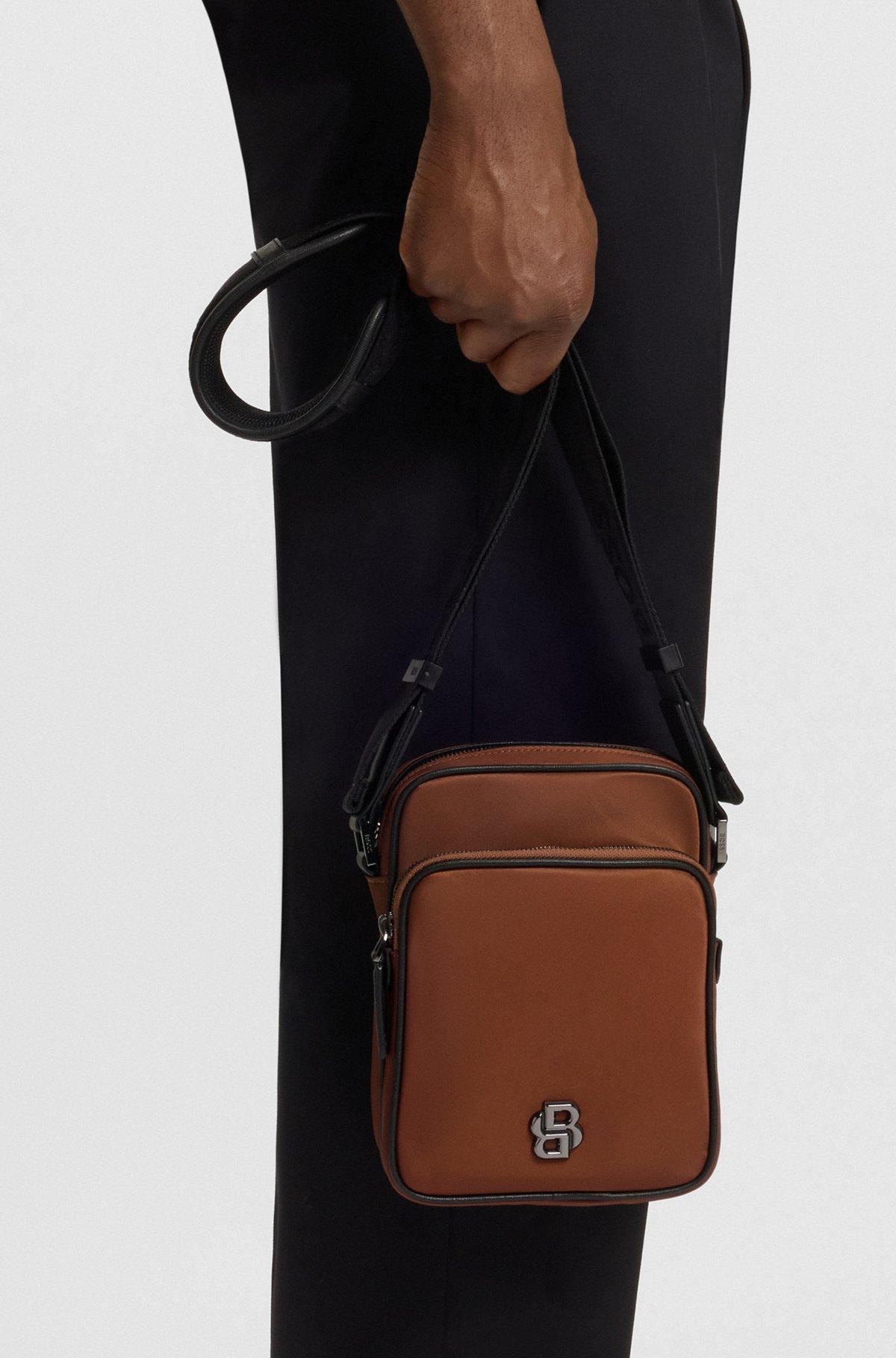 Twill reporter bag with Double B monogram Product Image