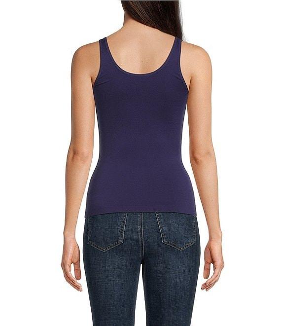 Modern Movement Solid Seamless Reversible Micro Knit Tank Product Image