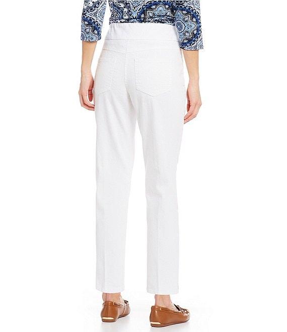 Ruby Rd. Extra Stretch Denim Straight Leg Ankle Pull-On Pants Product Image