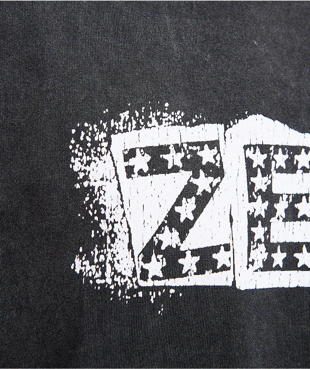 Zero Punk Stars Black Wash T-Shirt Product Image