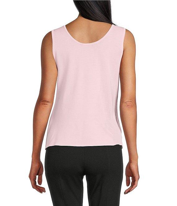 MISOOK Knit Double Scoop Neck Sleeveless Tank Product Image