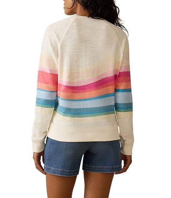 Faherty Sunwash Organic Cotton Slub Crew Neck Long Sleeve Pullover Product Image