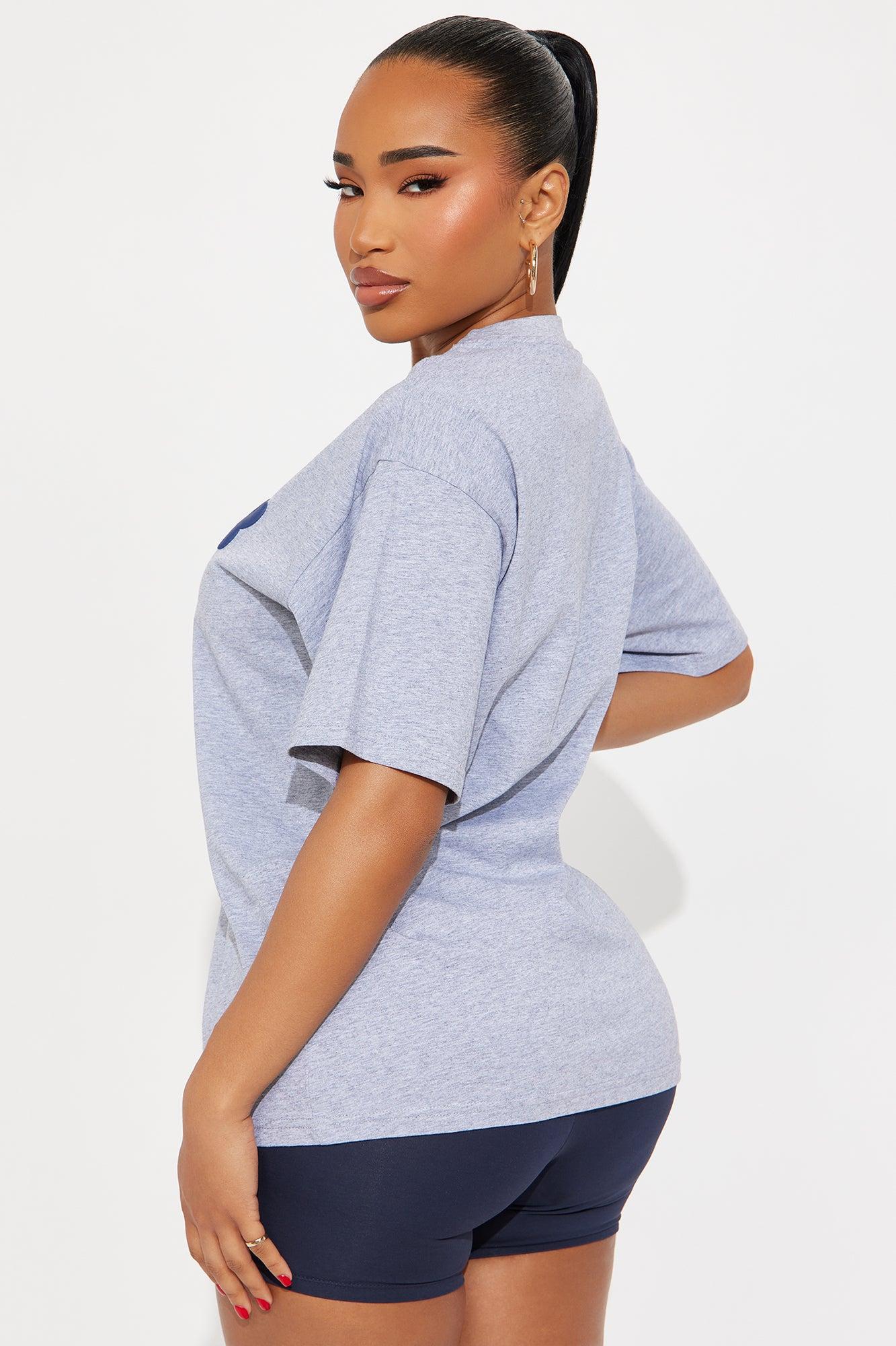 Off Duty Biker Short Set - Grey Product Image