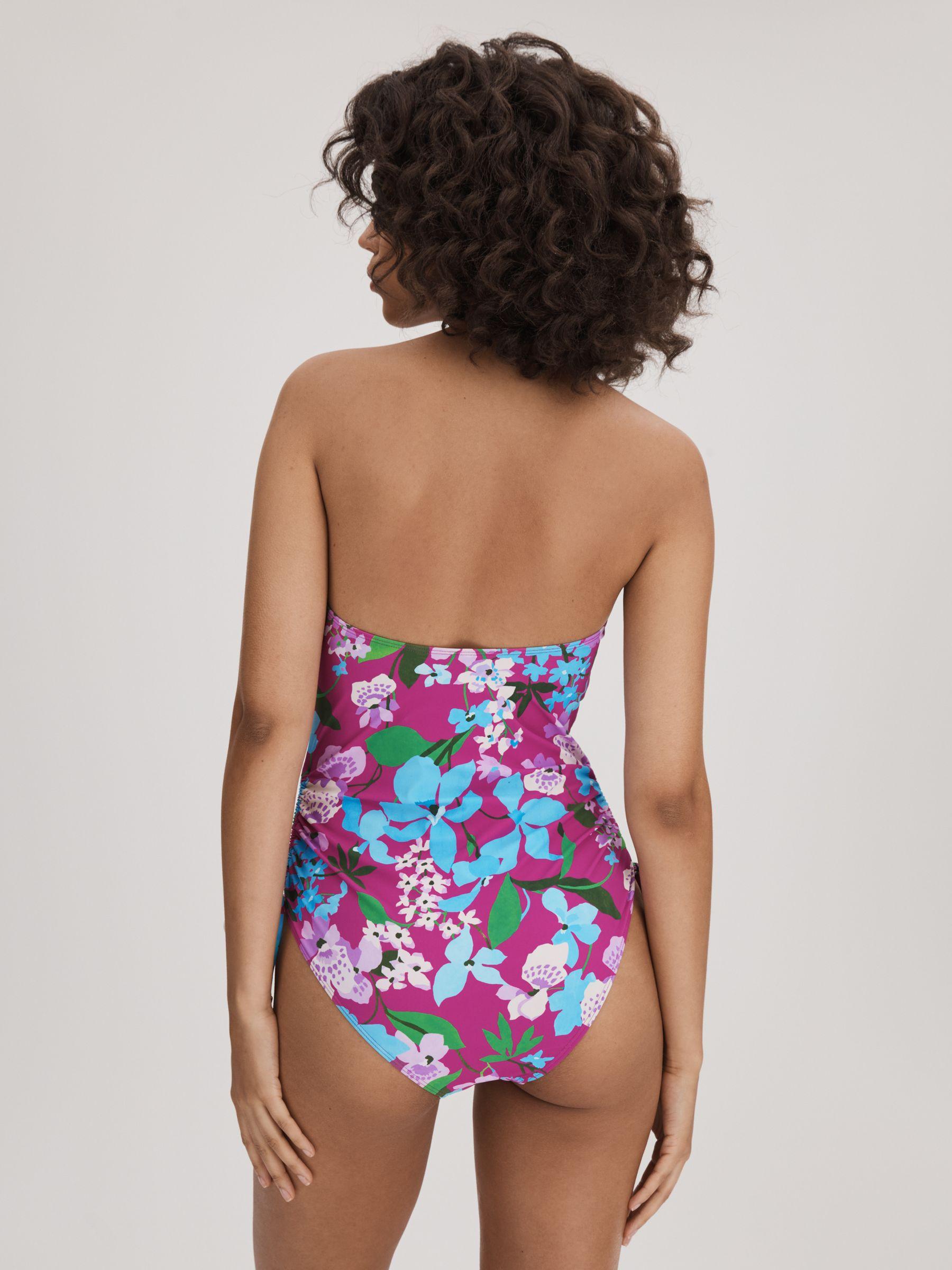 Florere Printed Ruched Swimsuit in Multi Product Image
