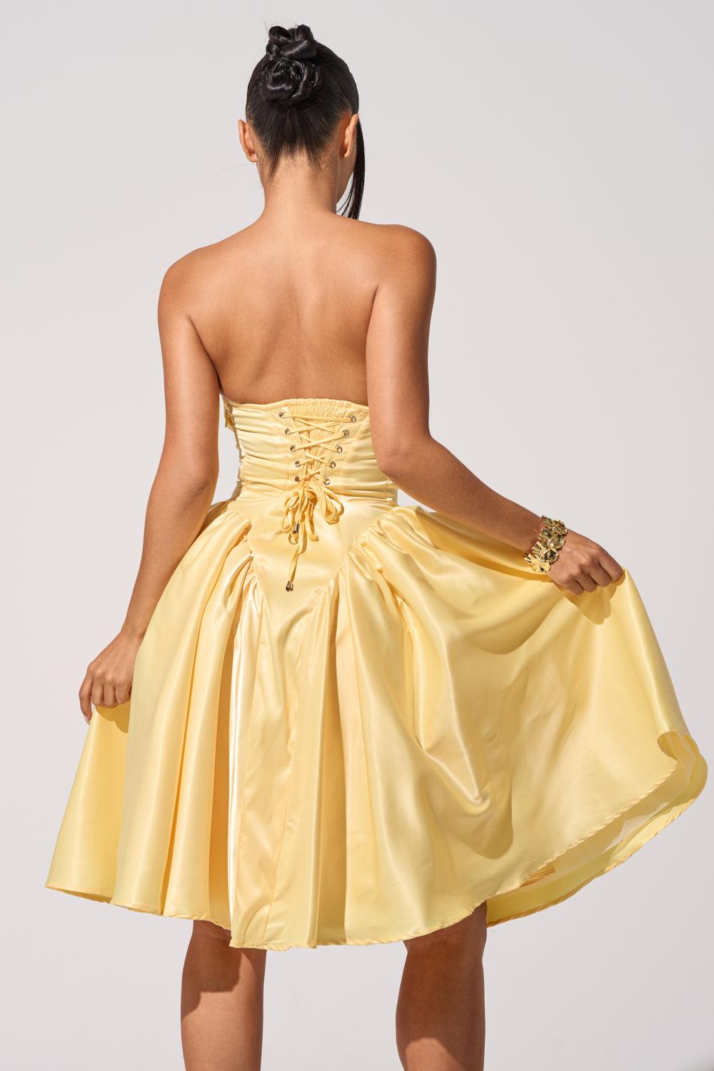 SHE CUTE CORSET MIDI DRESS Product Image