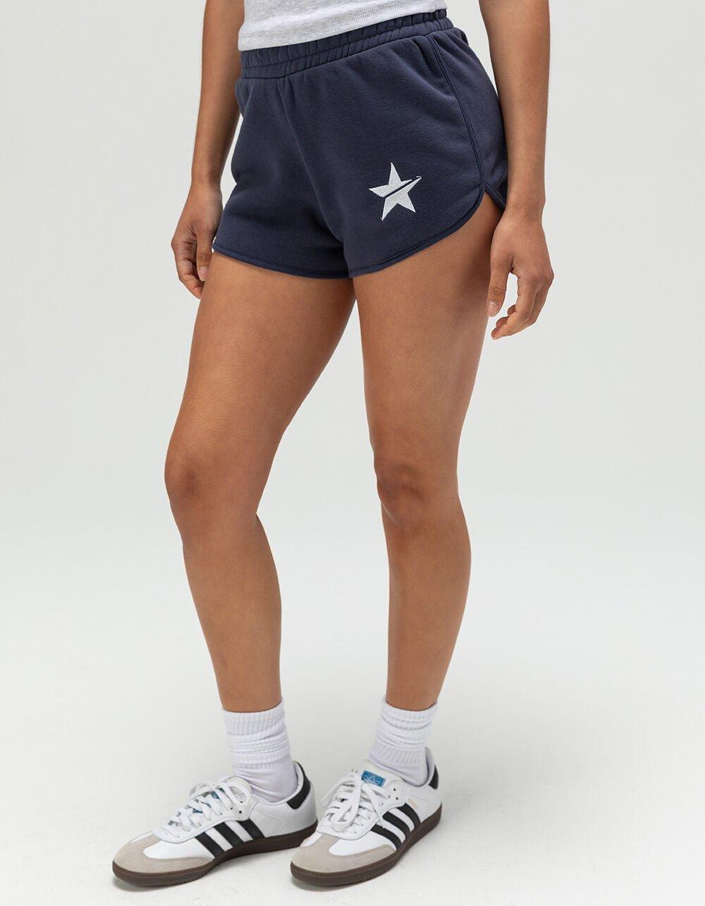 FULL TILT Womens Fleece Shorts - NAVY COMBO Product Image
