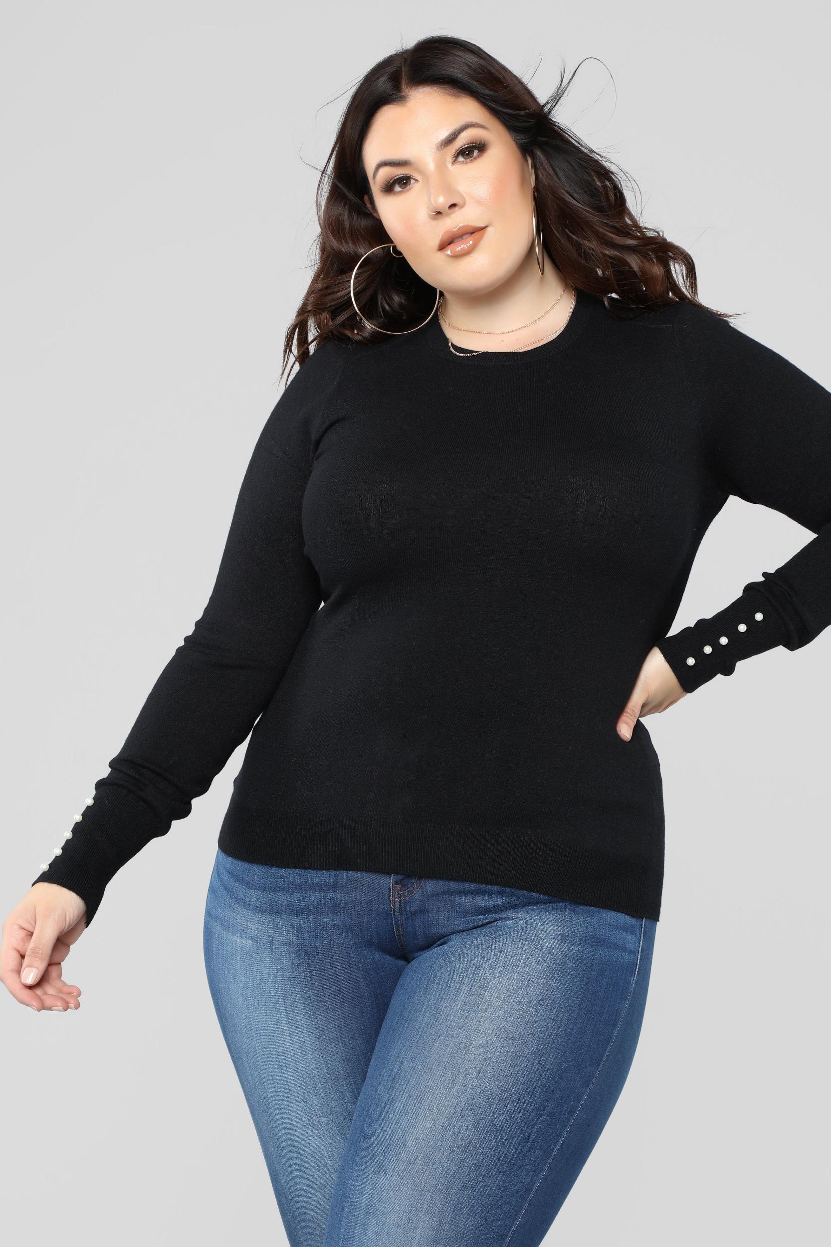 Doesn't Matter To Me Sweater - Black Product Image