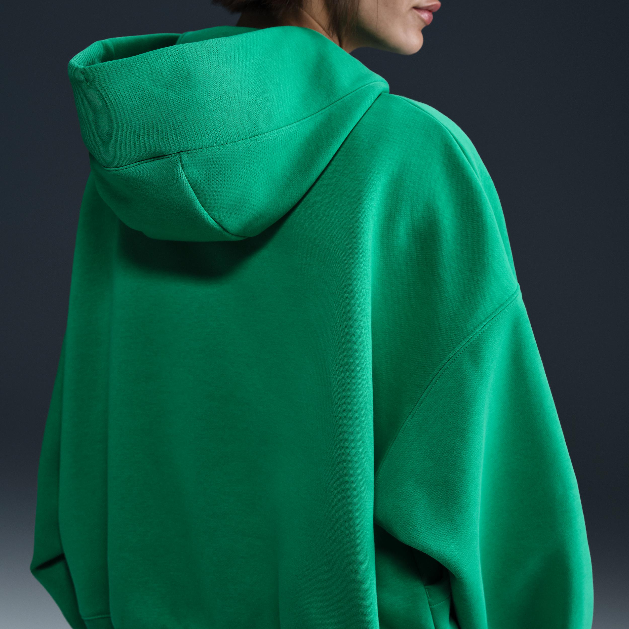 Nike Womens Nike PHNX Fleece OS Pullover Hoodie - Womens Mink Brown/Sail Product Image