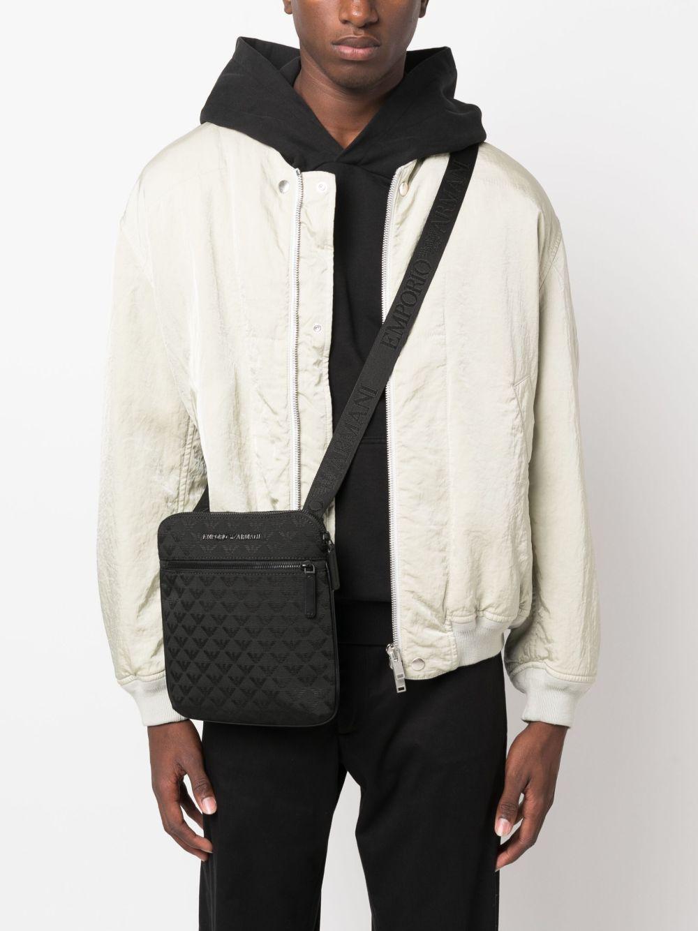 logo-jacquard messenger bag Product Image