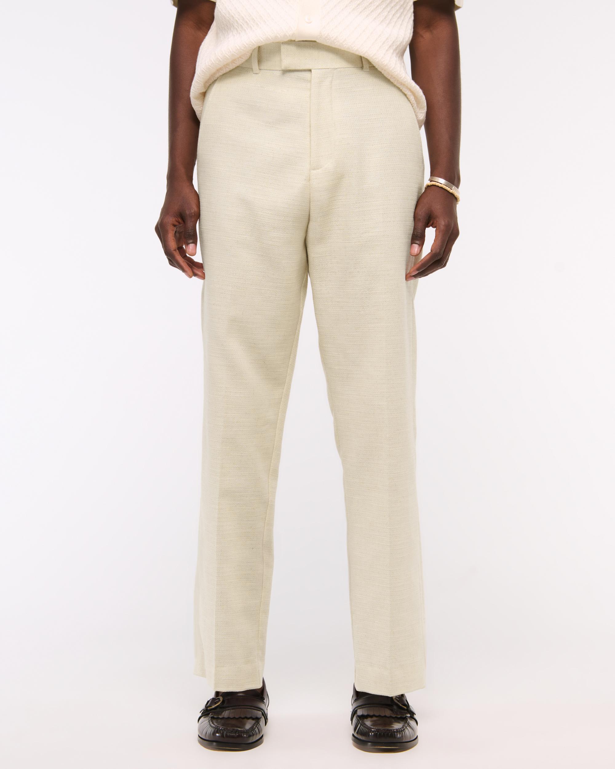 The A&F Collins Cotton-Texture Suit Pant Product Image