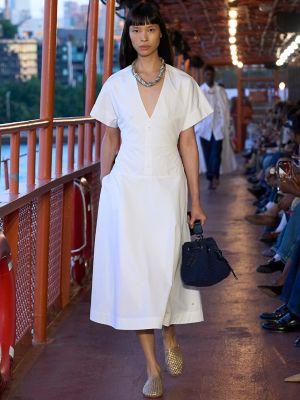 Cotton Poplin Midi Shirtdress Product Image