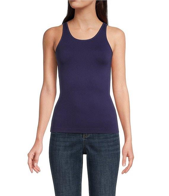 Modern Movement Solid Seamless Reversible Micro Knit Tank Product Image