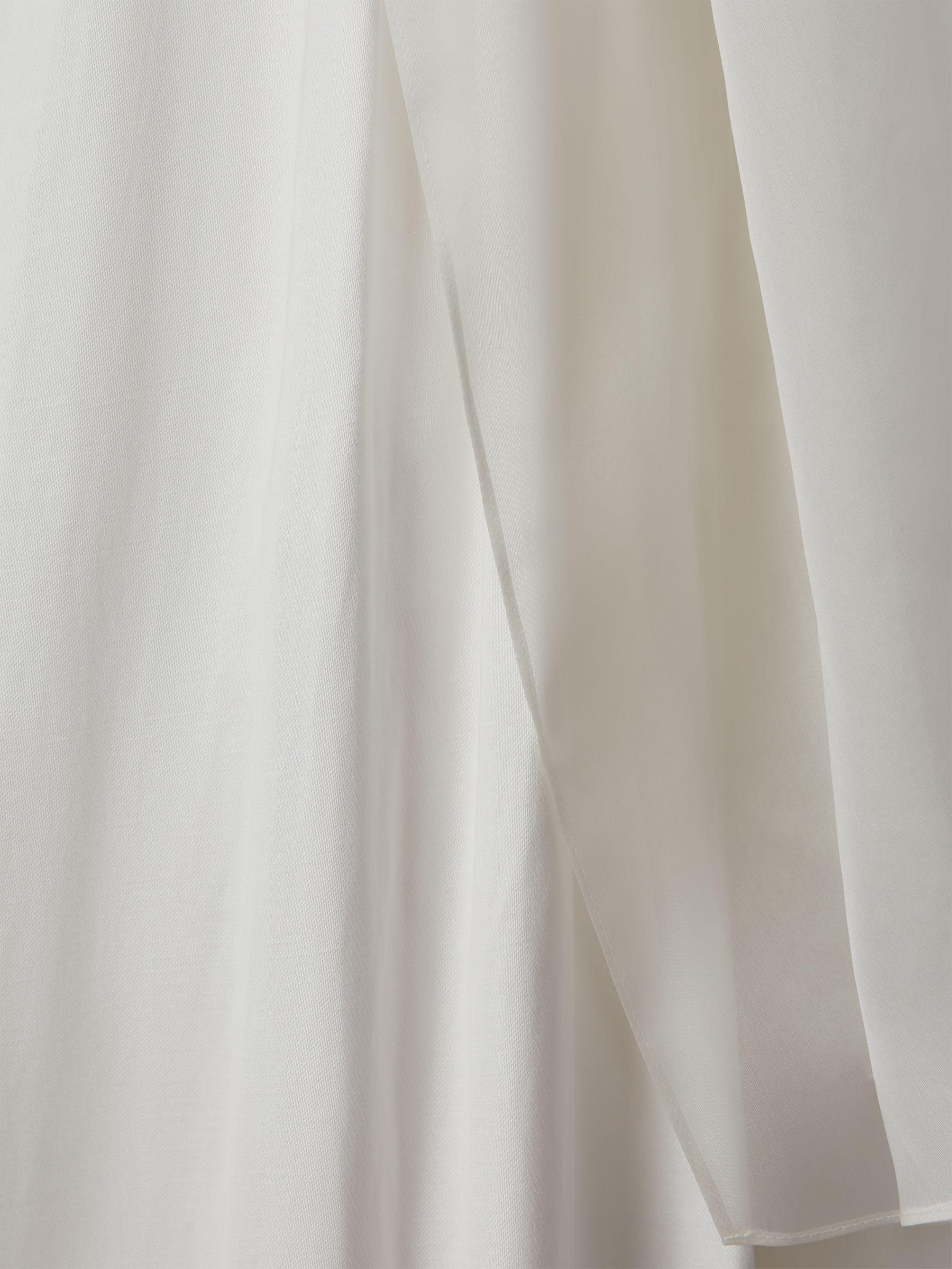 One-Shoulder Bow Maxi Dress in Ivory Product Image