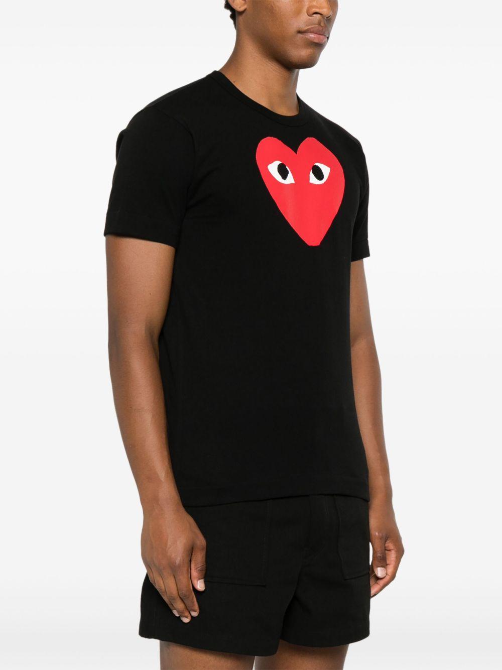 heart-print T-shirt  Product Image