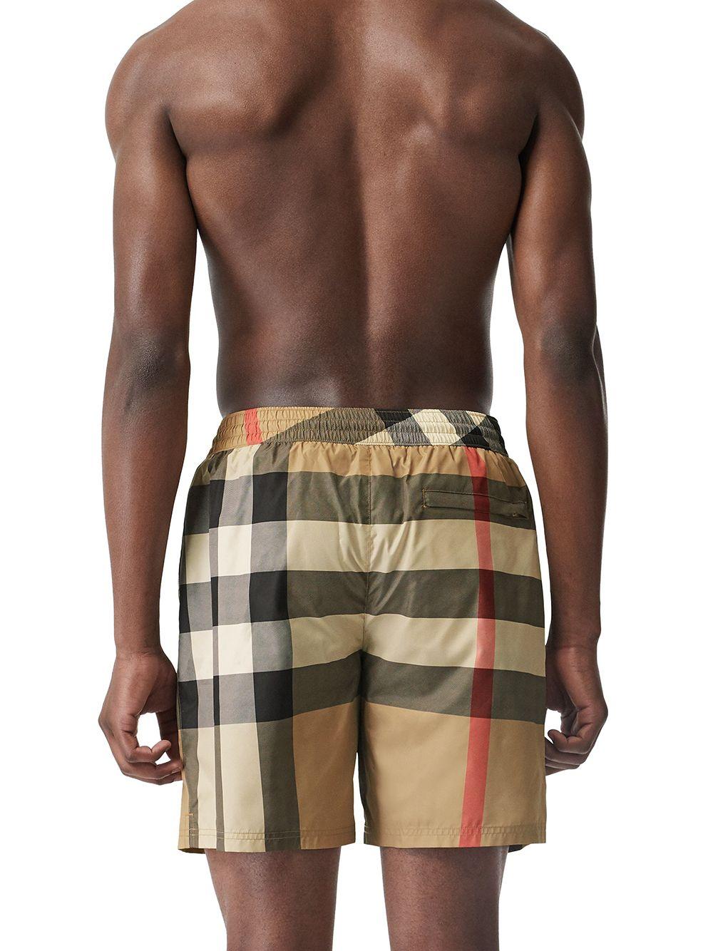checked drawstring swim shorts Product Image