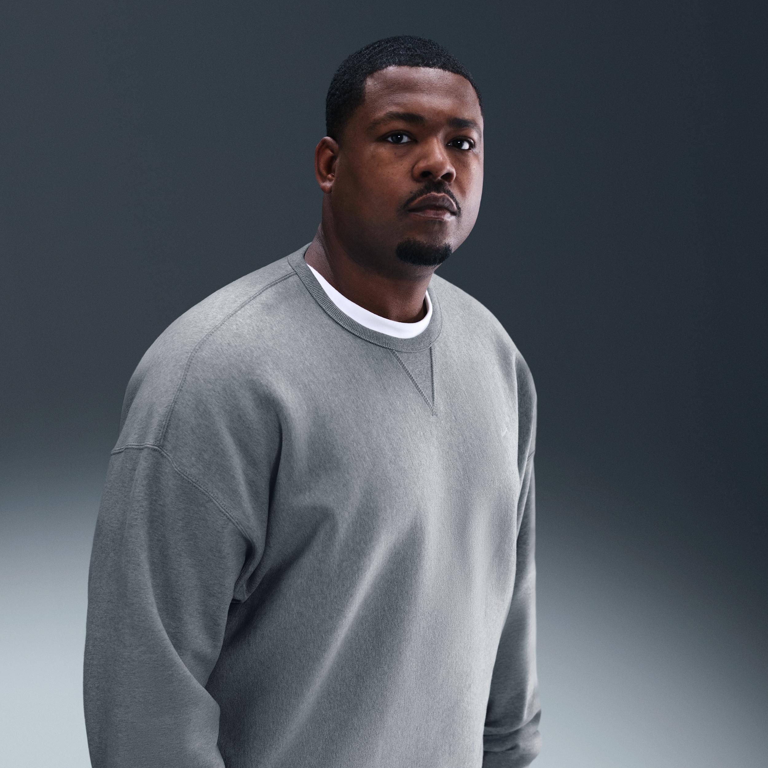 Nike Mens Solo Swoosh Fleece Crew | HV1086-063 Product Image