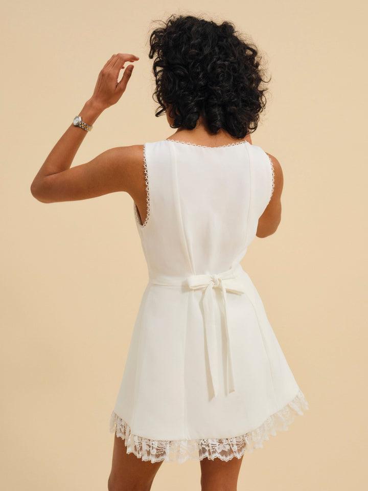 Venus Mini Dress — White Product Image