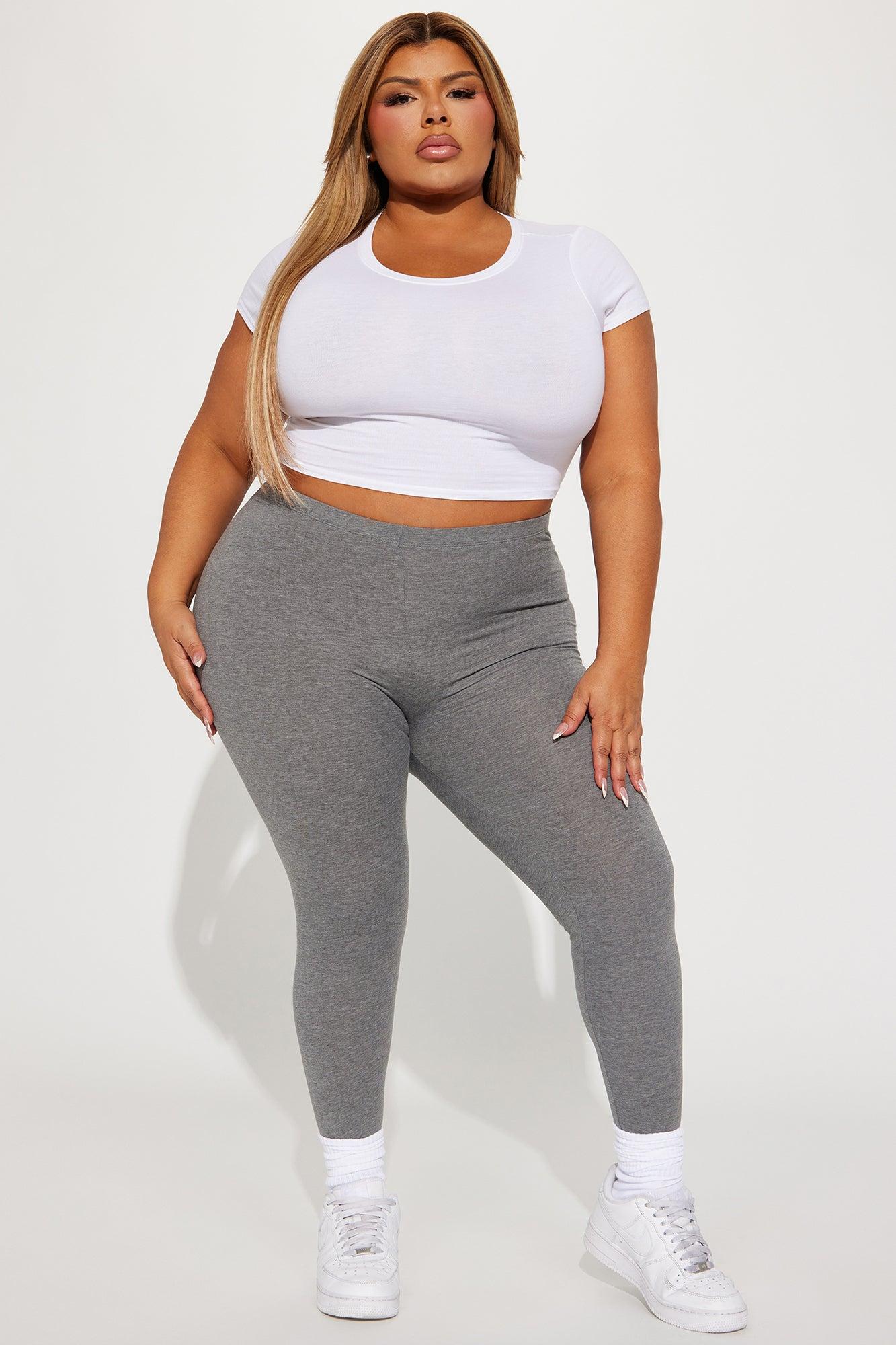 Lean On Me Leggings - Heather Grey Product Image