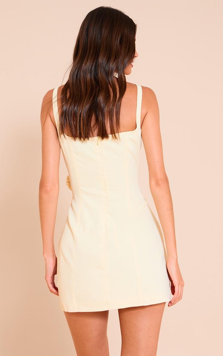  Lemon Floral Detail Shift Dress Product Image
