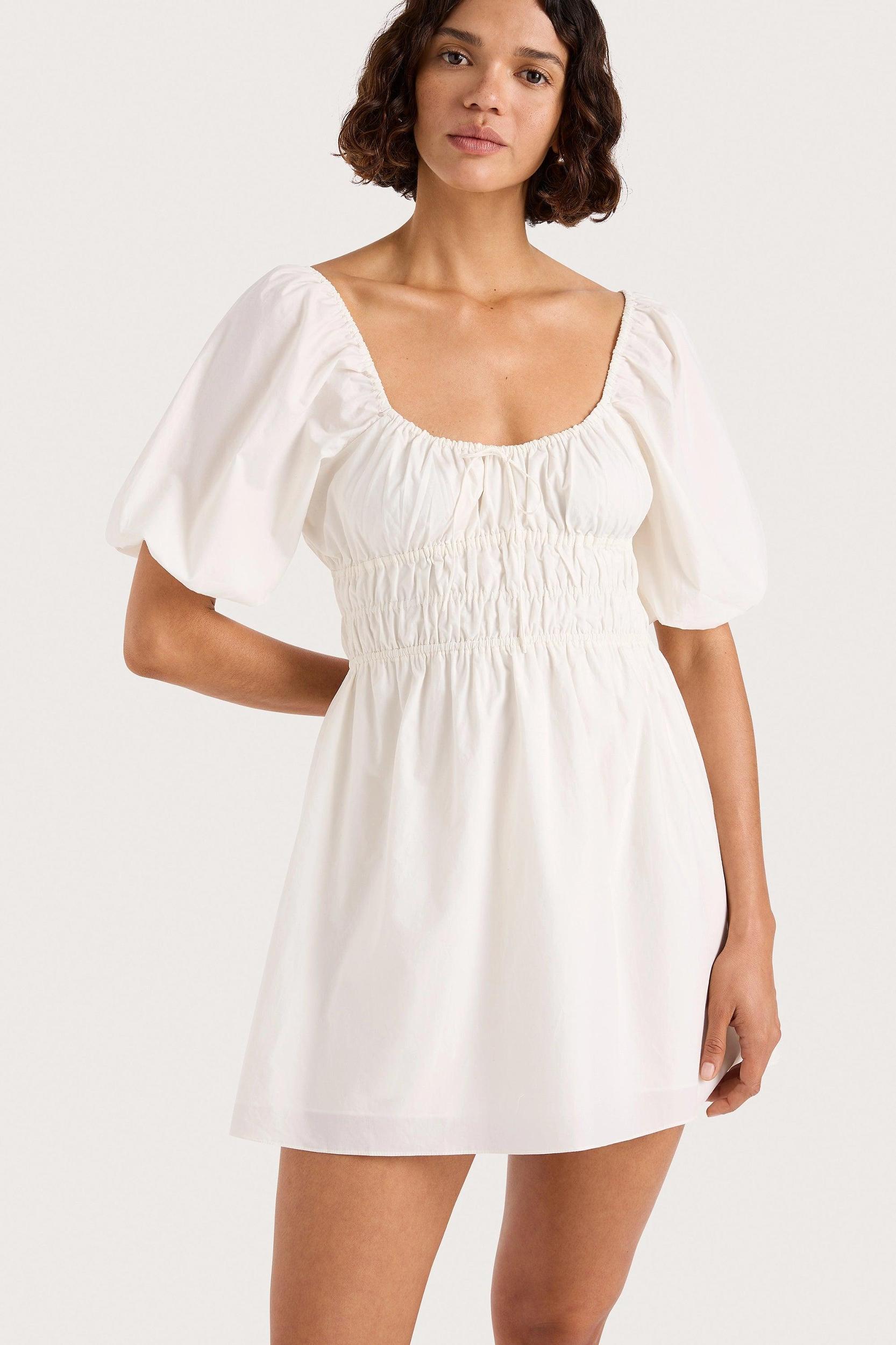 Sophia Mini Dress White Product Image
