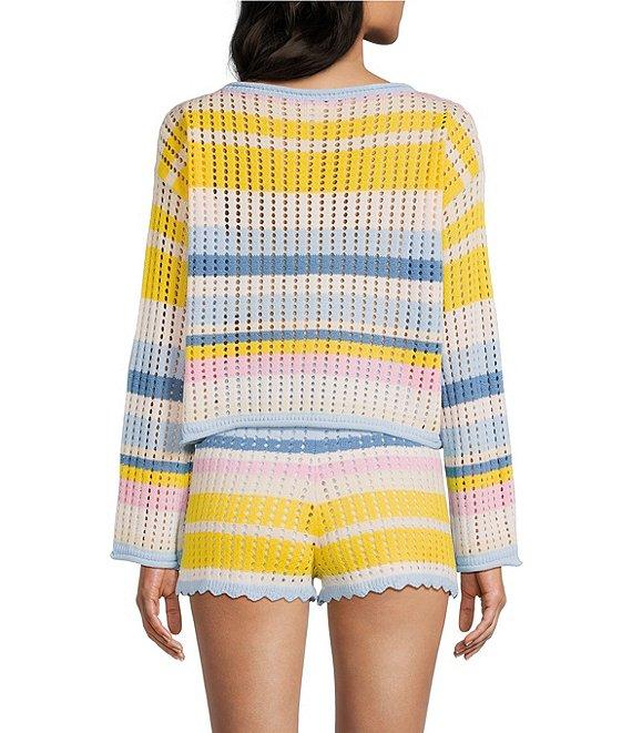 GB Off The Shoulder Striped Sweater Product Image