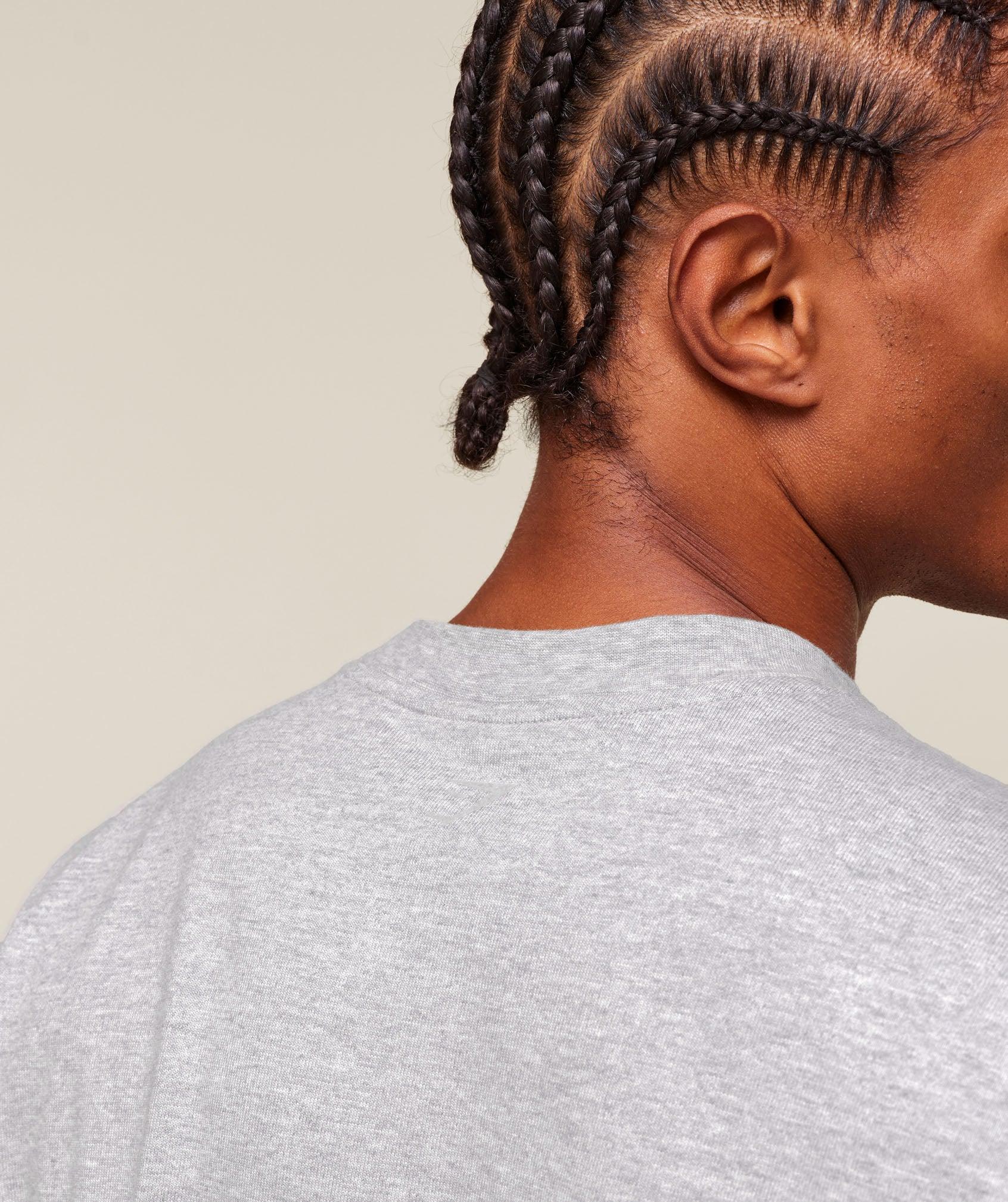 Gymshark GSLC Long Sleeve T-Shirt - Light Grey Core Marl Male Product Image