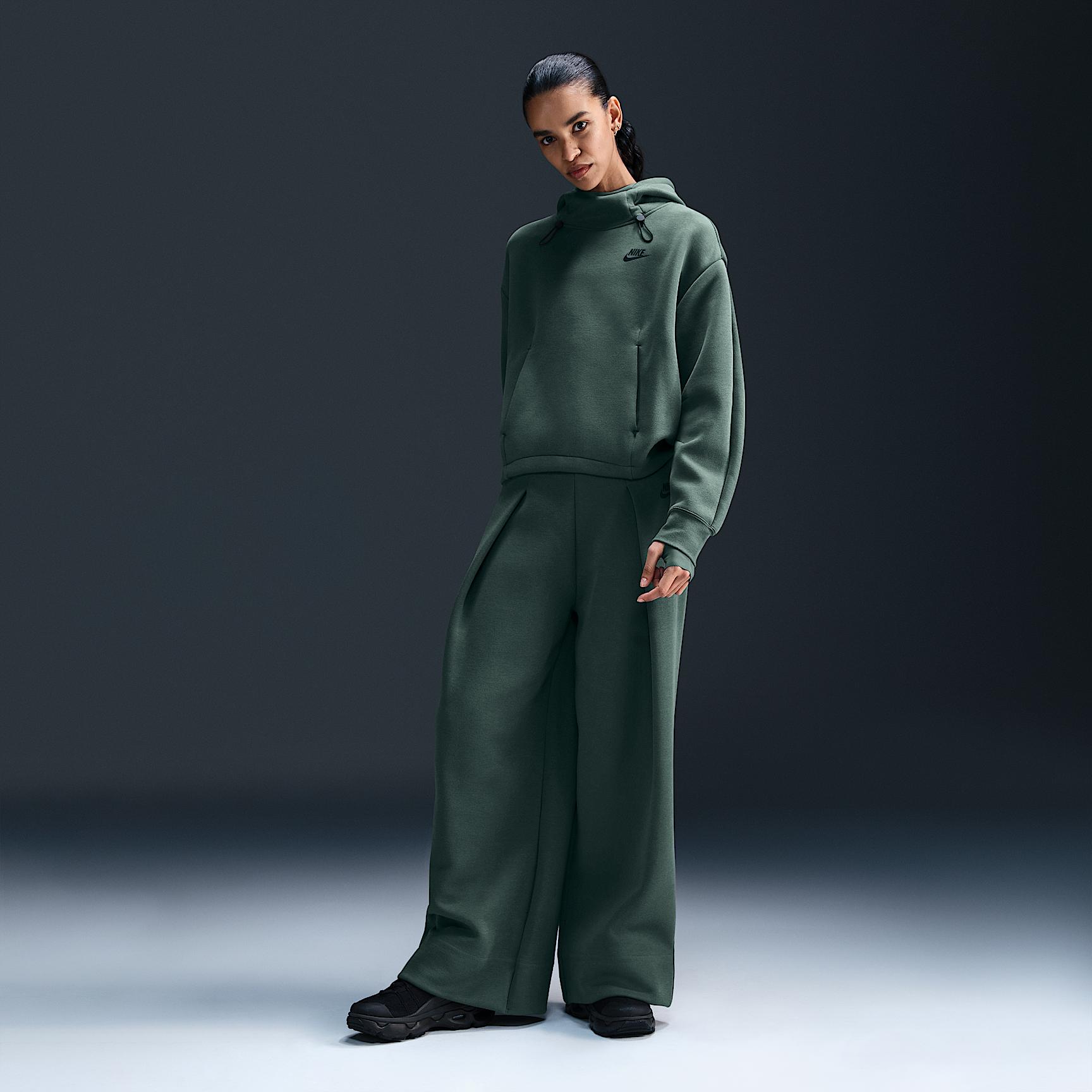 Womens Nike Sportswear Tech Fleece Oversized Hoodie | FV6322-338 Product Image