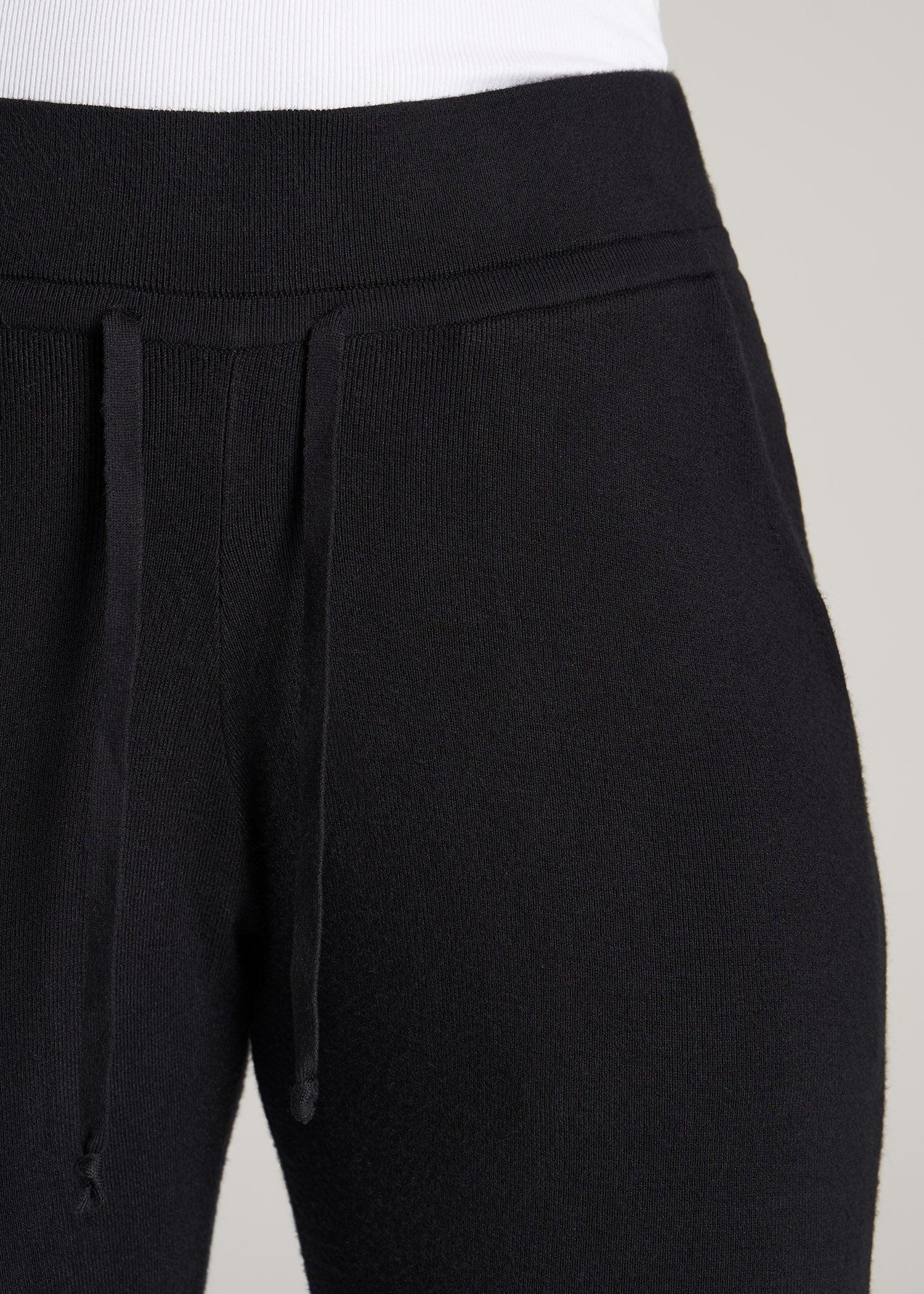 Knit Lounge Joggers for Tall Women in Black Female Product Image