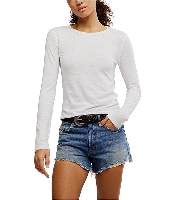 Free People Nova Crew Neck Long Sleeve Tee Product Image